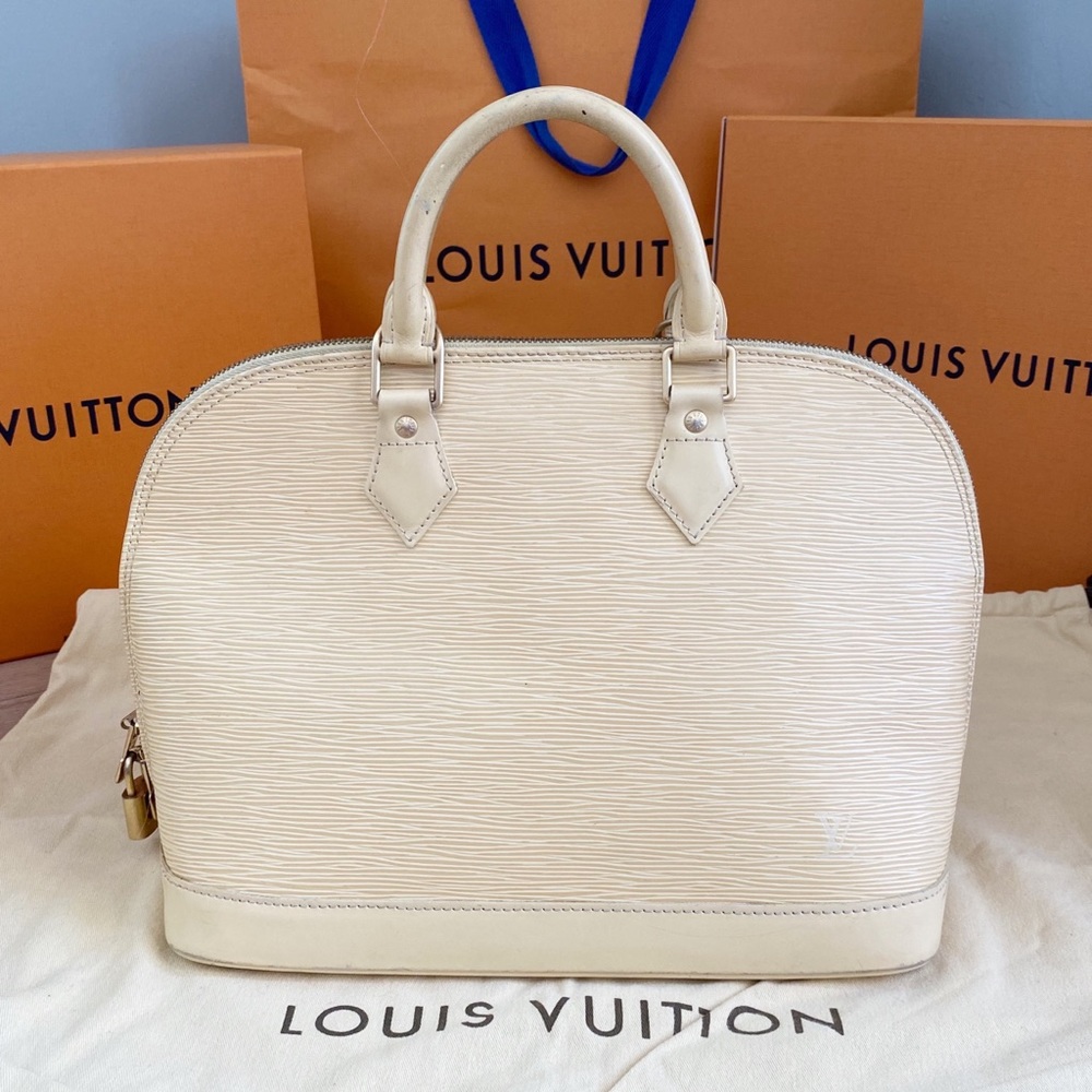 💖EPI ALMA💖Authentic Louis Vuitton Yellow Satchel - Picture 2 of 7